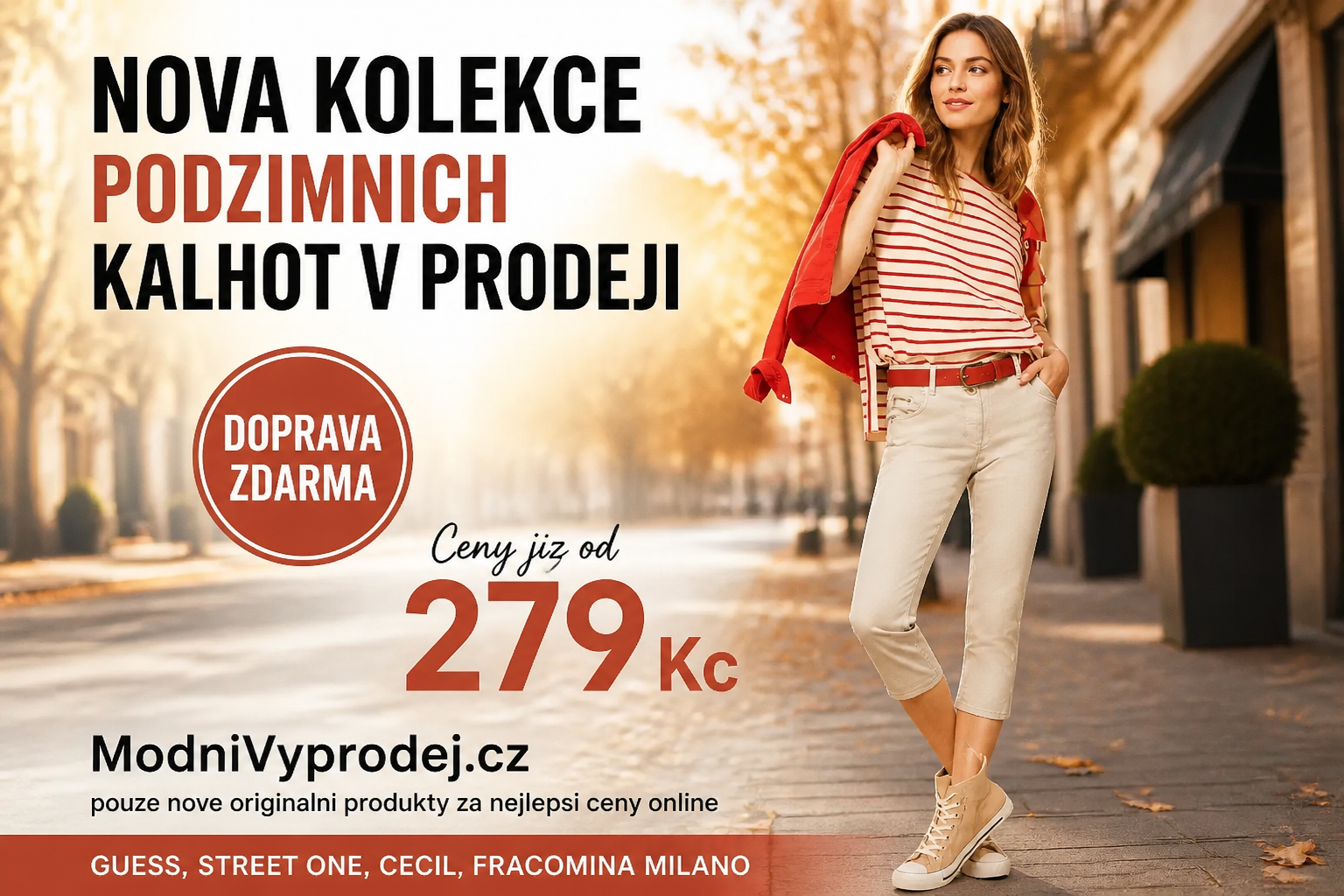 Nová kolekce podzimních kalhot v prodeji