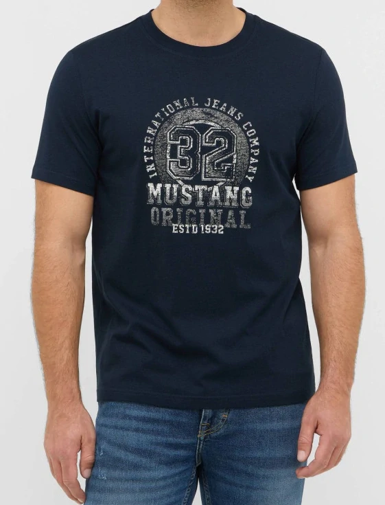 MUSTANG pánské modré triko