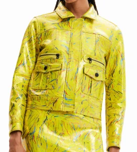 Koženková bunda Desigual, S