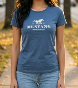 MUSTANG triko modré, S