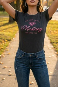 MUSTANG triko černé, S