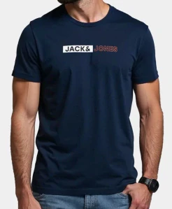 Jack & Jones pánské modré triko