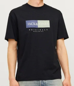 Pánské černé triko Jack & Jones