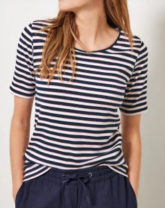 Pruhované modré tričko Cecil, XL