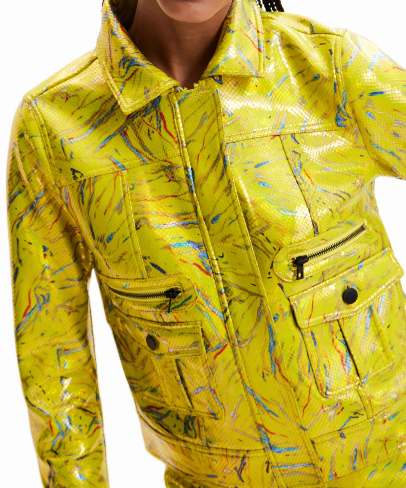 Koženková bunda Desigual, S