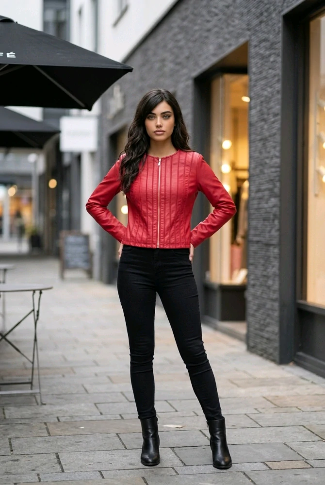 NUNA LIE koženková bunda