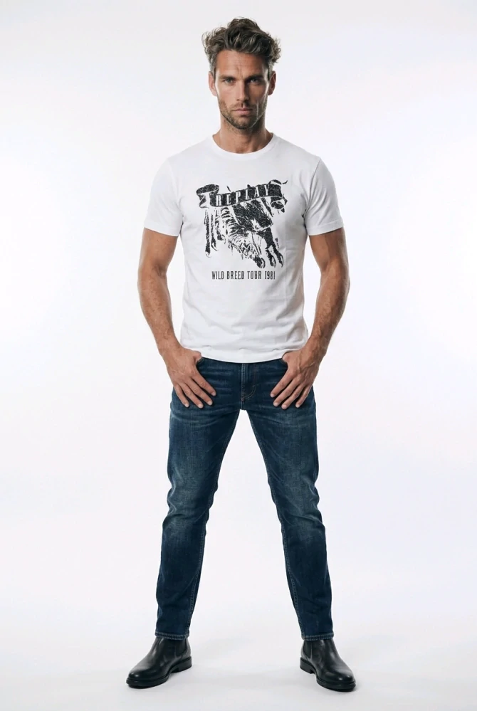 Tričko Replay bílé, XL