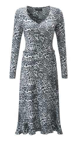 Šedé leopardí šaty Sosandar