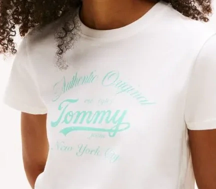 Tommy Jeans bílé tričko