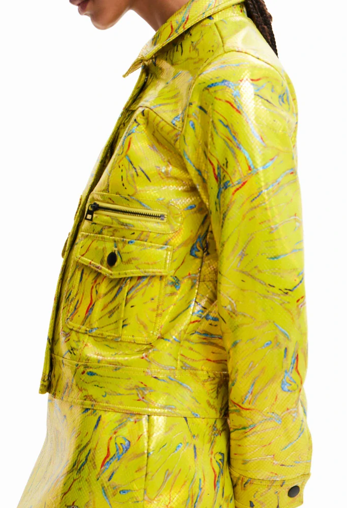 Koženková bunda Desigual, S