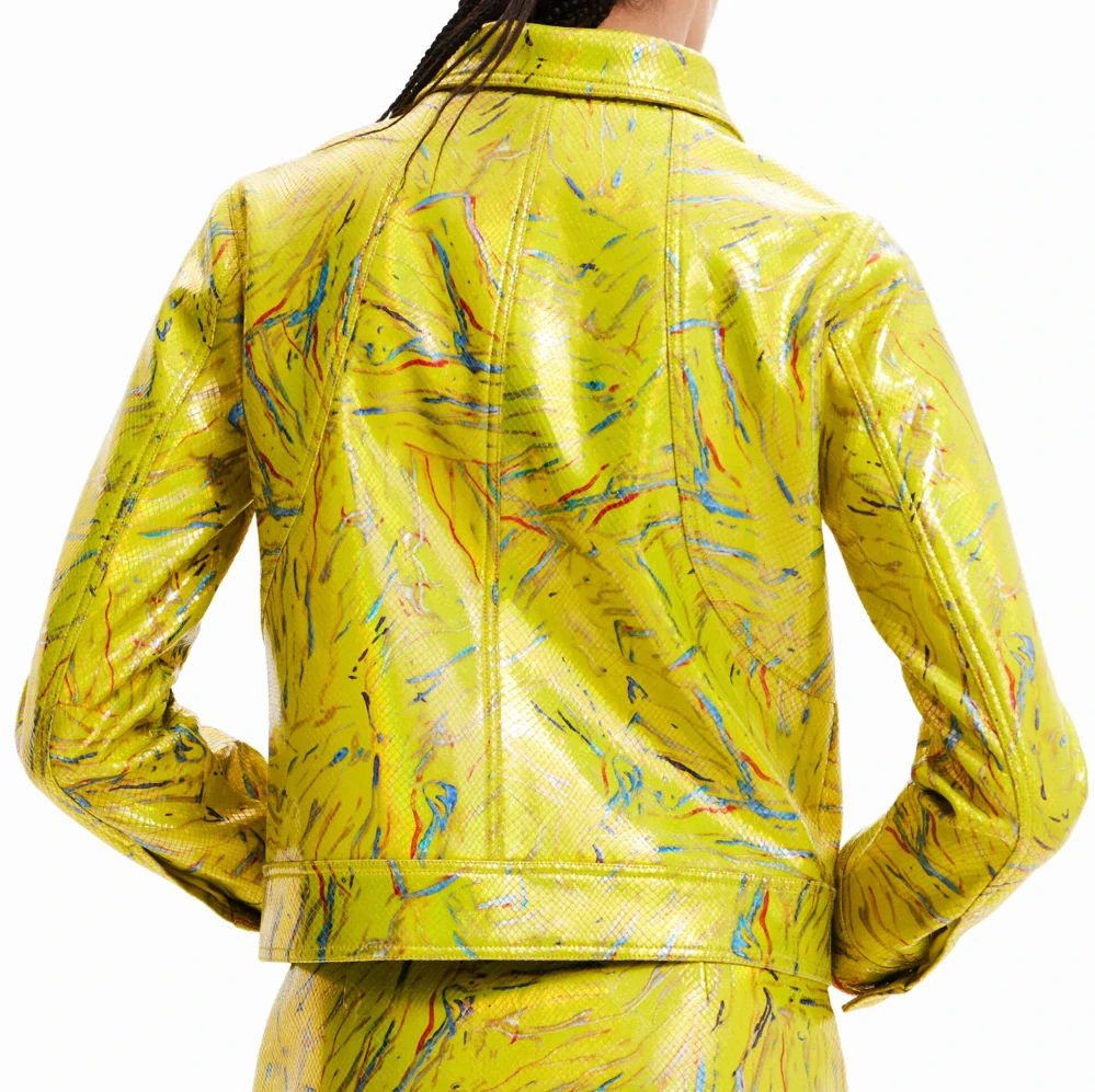 Koženková bunda Desigual, S