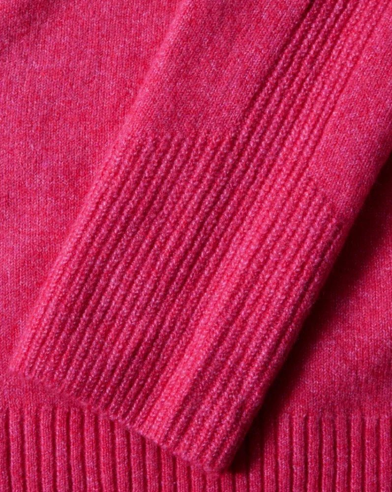 Cecil růžový svetr s rolákem, XXL