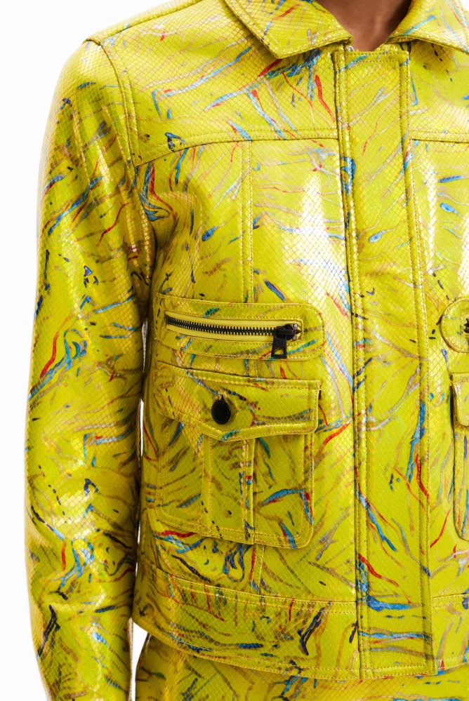 Koženková bunda Desigual, S