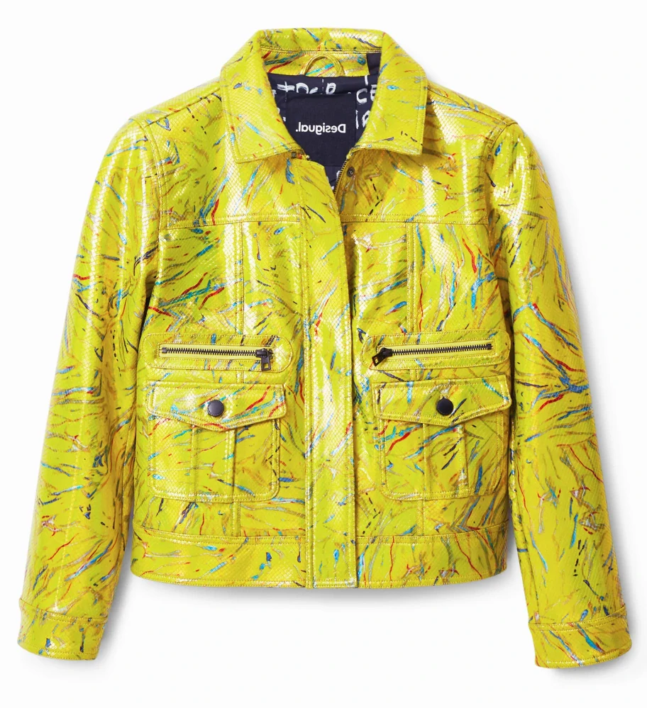 Koženková bunda Desigual, S